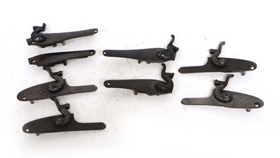 Lot 1674 - 4x pairs sidelock action parts, unknown makers