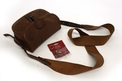 Lot 1091 - Brady canvas & leather cartridge bag and a...