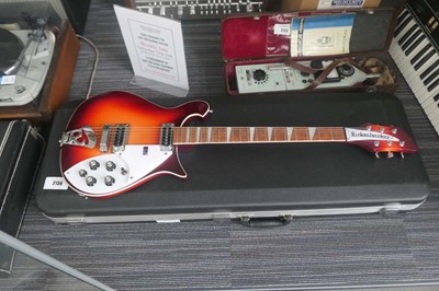 Lot 2136 - USA Rickenbacker 620 6 string red and white...