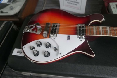 Lot 2136 - USA Rickenbacker 620 6 string red and white...