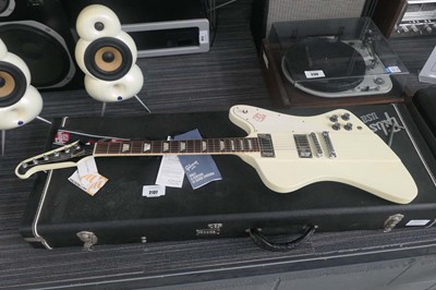 Lot 2137 - USA Gibson Firebird 6 string cream electric...