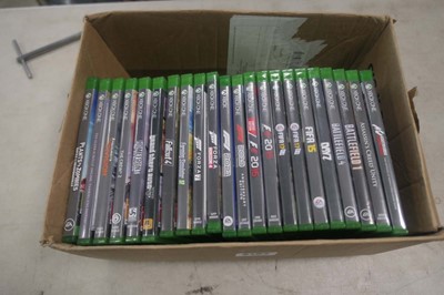 Lot 2164 - Box containing Xbox and Xbox 1 games,...