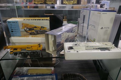 Lot 2189 - Pair of boxed diecast cranes consisting of a...