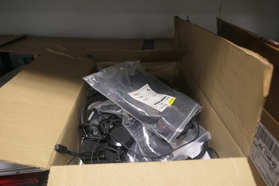 Lot 2198 - Box containing various head sets