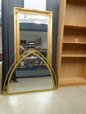 Lot 5029 - (7) Rectangular bevelled mirror in gilt frame