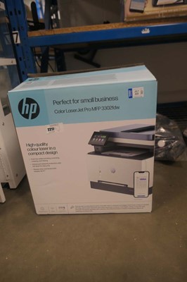 Lot 2217 - Boxed HP colour Laserjet Pro MFP 3302FDW printer