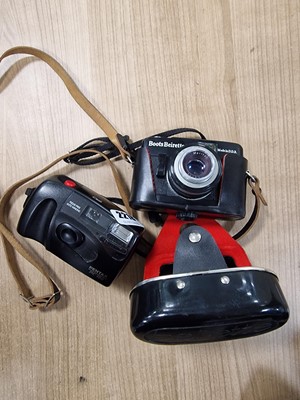 Lot 2218 - 2 Cameras, a Pentax PC100 and a Boots Birette...