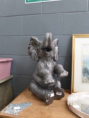 Lot 5055 - Resin figure of elephant calf
