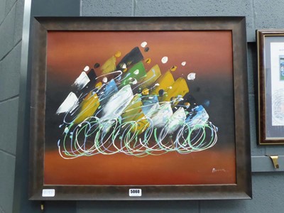 Lot 5060 - Abstract pallet knife canvas