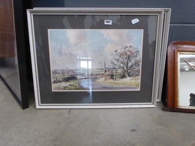 Lot 5061 - 2 David Green watercolours, Late Summer Near...