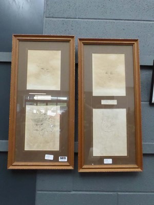 Lot 5073 - Pair of pencil drawings, after Louis Wain