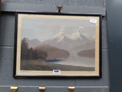 Lot 5091 - Pair of New Zealand paintings, rural scenes...