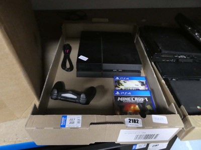 Lot 2182 - Sony PlayStation 4 along with controller and...