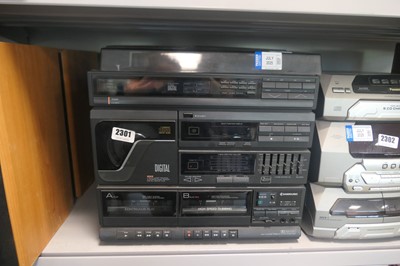 Lot 2301 - Samsung stacked music system to include...