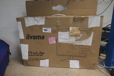 Lot 2334 - Iiyama pro light X2474HS monitor, boxed