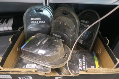 Lot 2306 - Box containing Jessops USB 2.0 cables
