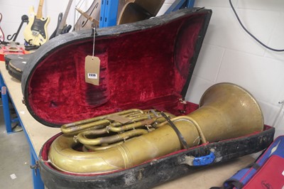 Lot 2336 - Boosey & Co. Tuba in case, approx. from 1918
