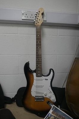 Lot 2338 - Fender Starcaster 6 string electric guitar in...