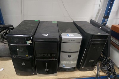 Lot 2351 - 4 PC's for spares and repairs along with Dell...