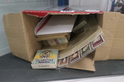 Lot 2357 - Box containing various vintage cigarette cards