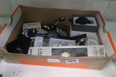 Lot 2379 - Box containing various watches