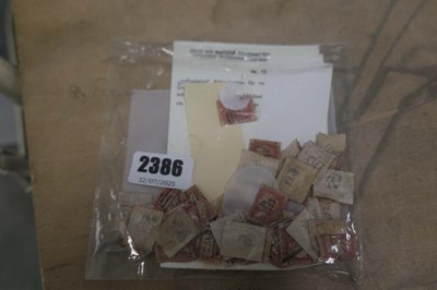 Lot 2386 - Bag containing penny red stamps