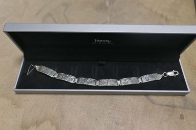 Lot 2369 - History Of Ireland stirling silver bracelet