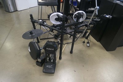 Lot 2602 - Roland V drum set including stool, pedal,...