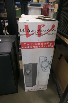 Lot 2605 - Pair of boxed Wharfedale Diamond 8.3 speakers