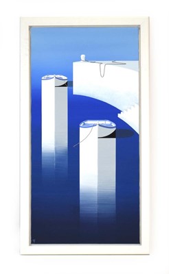 Lot 42 - Trace Goldsmith (b. 1968), Boats in a harbour,...