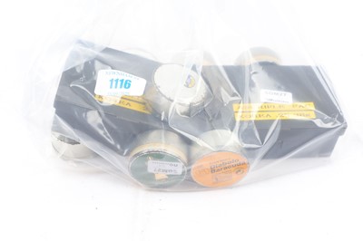 Lot 1116 - 7x tins and 2x plastic boxes of air gun...