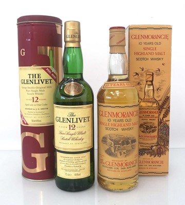 Lot 44 - 2 bottles of Single Malt Scotch Whisky, 1x...