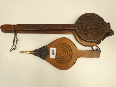 Lot 2036 - 2x decorative fireplace bellows