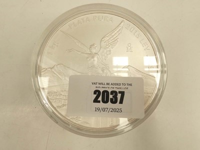 Lot 2037 - 2015 1KG Winged Victory Mountains 999 Silver Coin