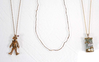 Lot 644 - A 9ct yellow gold fine ropetwist necklace...