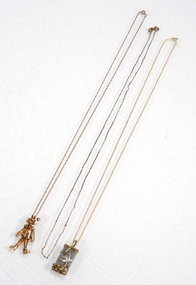 Lot 644 - A 9ct yellow gold fine ropetwist necklace...