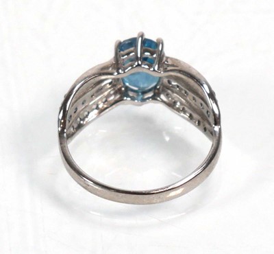Lot 648 - Twelve silver dress rings including an half...