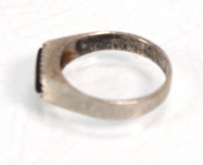 Lot 648 - Twelve silver dress rings including an half...