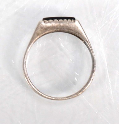 Lot 648 - Twelve silver dress rings including an half...