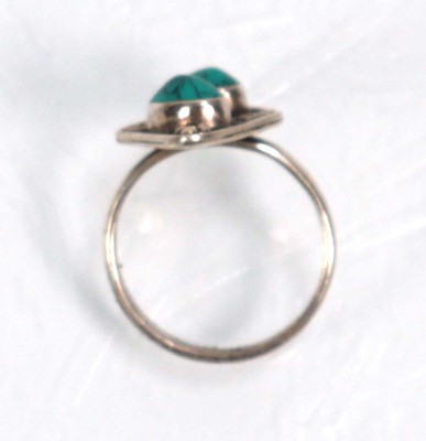 Lot 648 - Twelve silver dress rings including an half...