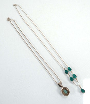 Lot 649 - A group of silver and metalware jewellery...