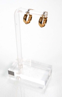 Lot 669 - Six pairs of 9ct yellow gold hoop earrings...