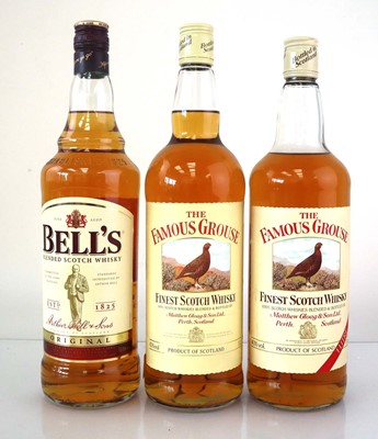 Lot 50 - 3 bottles of Scotch Whisky, 2x The Famous...