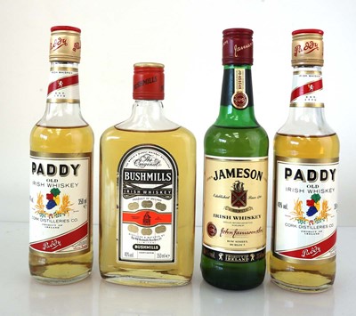 Lot 53 - 4 small bottles of Irish Whiskey, 1x The...