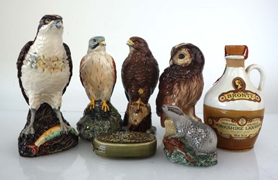 Lot 61 - 7 assorted Ceramic Decanters, 1x Whyte &...
