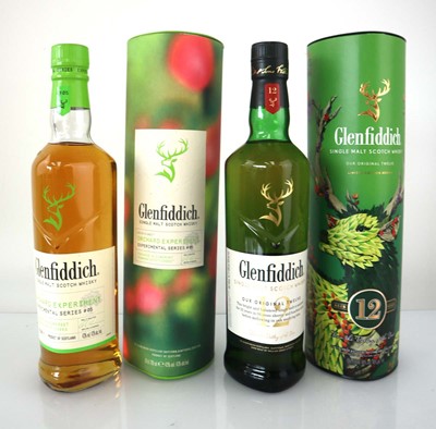 Lot 71 - 2 bottles of Glenfiddich Single Malt Scotch...