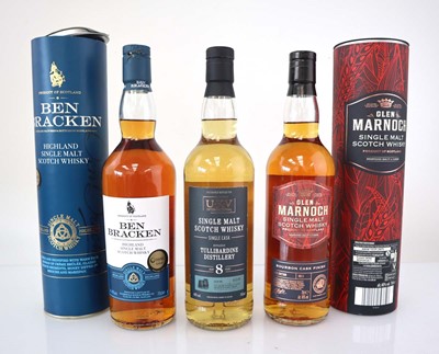 Lot 72 - 3 bottles of Single Malt Scotch Whisky, 1x...