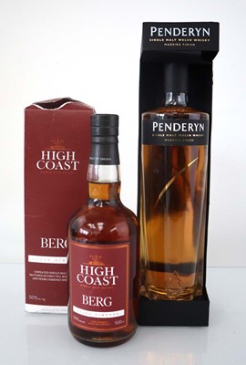 Lot 73 - 2 bottles of Single Malt Whisky, 1x High Coast...