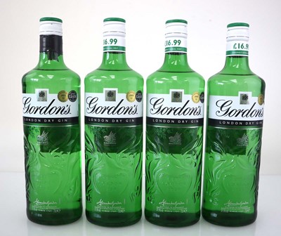 Lot 76 - 4 bottles of Gordon's London Dry Gin 37.5%...