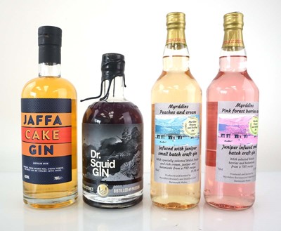 Lot 78 - 4 bottles of Gin, 1x Jaffa Cake Gin 42% 70cl,...